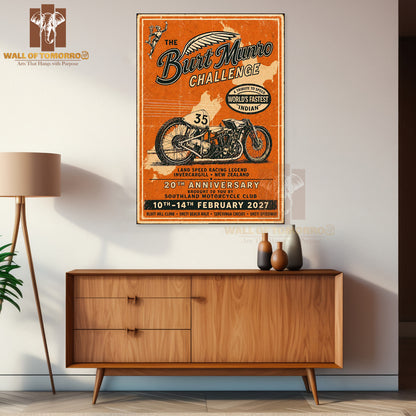 The Burt Munro Challenge Bike High Quality Unframed Poster Print & Laminated Poster Print Wall Décor in Sri Lanka