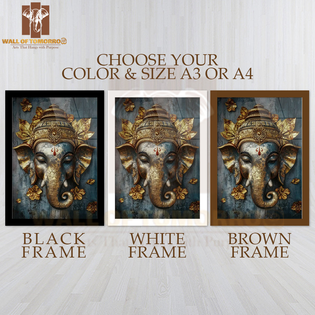 Ganesha Religious High Quality Glass Frame Wall Décors in Sri Lanka