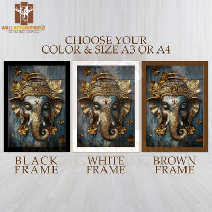 Ganesha Religious High Quality Glass Frame Wall Décors in Sri Lanka