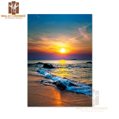 Colorful Sunset Over the Sea High Quality Unframed Poster Print & Waterproof Poster Print Wall Décor