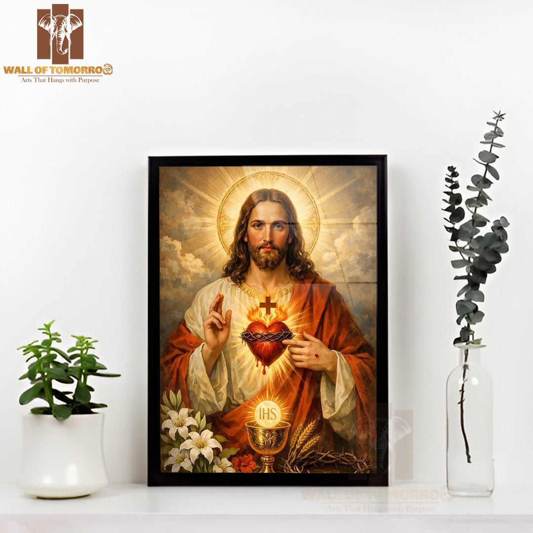 Jesus Religious High Quality Glass Frame Wall Décors in Sri Lanka