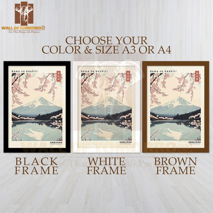 Yama No Keshiki Japandi Elegance Art High Quality Glass Frame Wall Décor