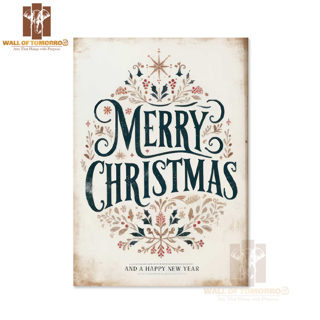 Merry Christmas High Quality Unframed Poster Print & Waterproof Poster Print Wall Décor