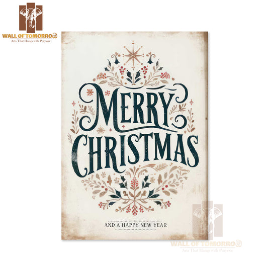 Merry Christmas High Quality Unframed Poster Print & Waterproof Poster Print Wall Décor