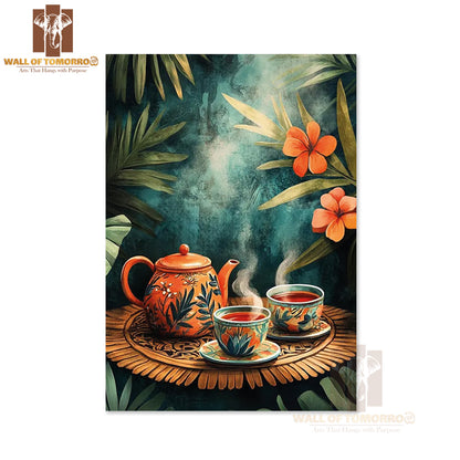 Sri Lankan Tea Set High Quality Unframed Poster Print & Waterproof Poster Print Wall Décor