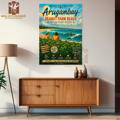 The Magic of Arugambay Peanut Farm Beach Travel High Quality Unframed Poster Print & Waterproof Poster Print Wall Décor