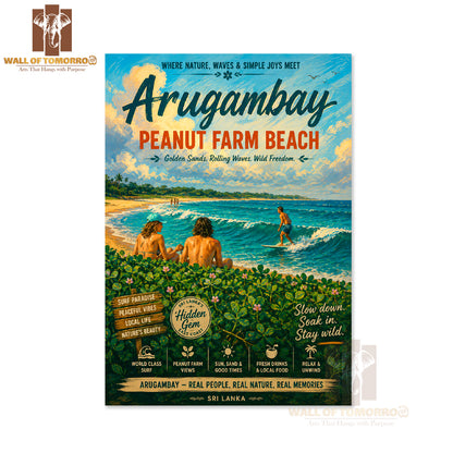 The Magic of Arugambay Peanut Farm Beach Travel High Quality Unframed Poster Print & Waterproof Poster Print Wall Décor