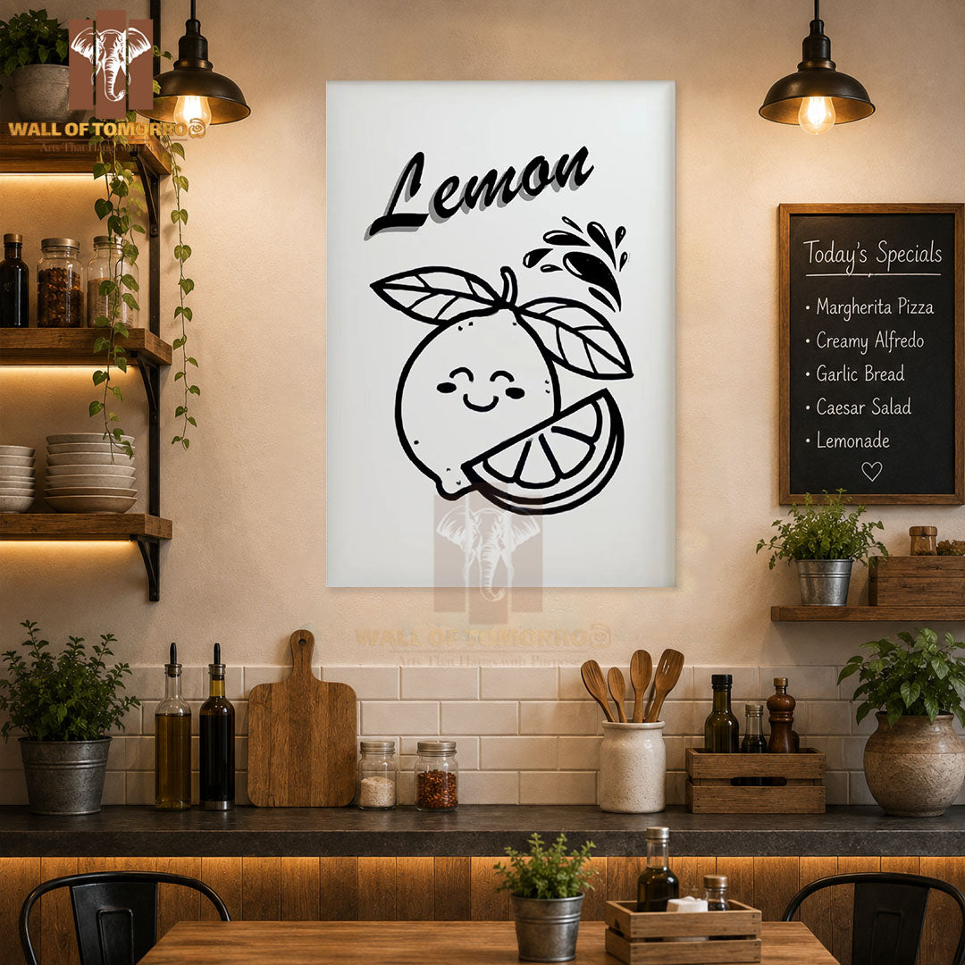 Lemon Art Kitchen & Restaurant High Quality Unframed Poster Print & Waterproof Poster Print Wall Décor in Sri Lanka