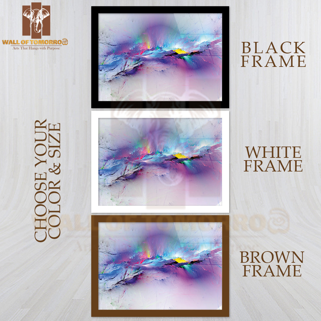 The Colors in the Series, Fancy Paint Pink Abstract High Quality Unframed Poster Print & Waterproof Poster Print Wall Décor