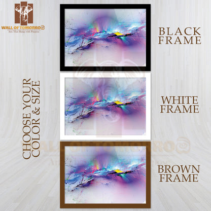 The Colors in the Series, Fancy Paint Pink Abstract High Quality Unframed Poster Print & Waterproof Poster Print Wall Décor