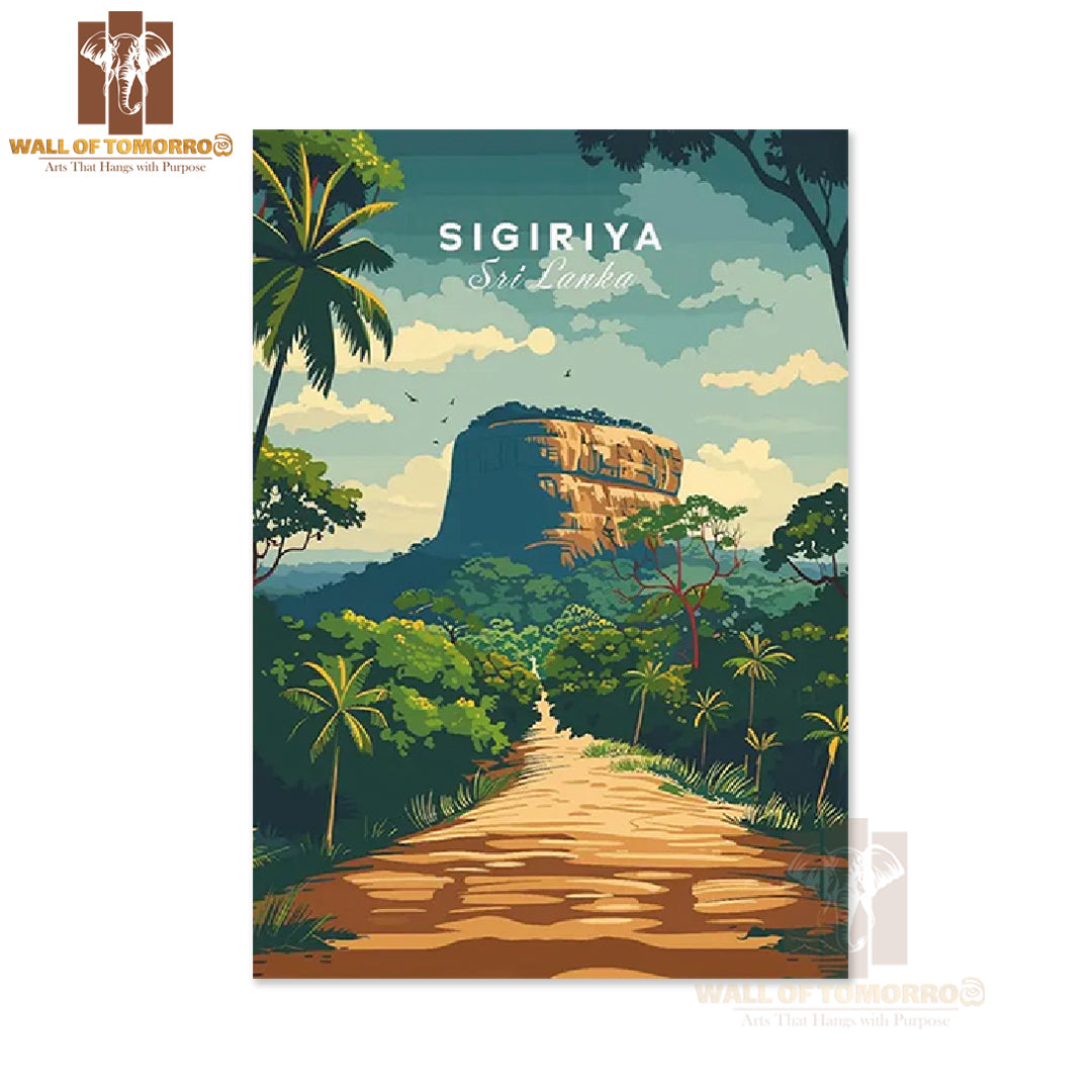 Sri Lanka Travel Sigiriya High Quality Unframed Poster Print & Waterproof Poster Print Wall Décor