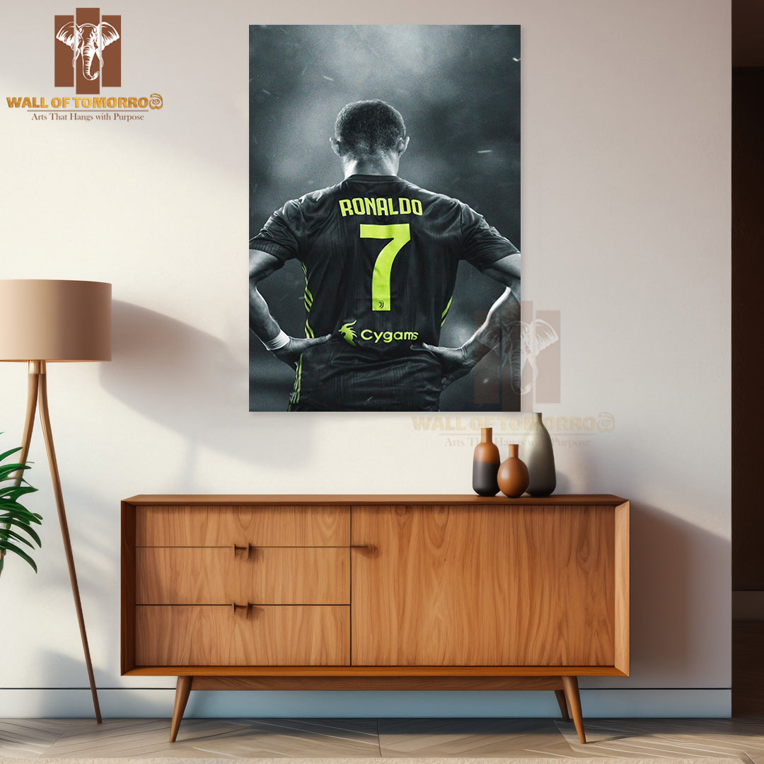 Famous Soccer Player Highlighting His Signature High Quality Unframed Poster Print & Waterproof Poster Print Wall Décor