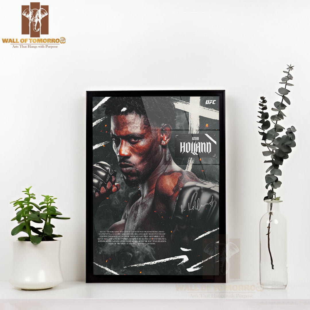 Kevin UFC Heavyweight Sports High Quality Glass Frame Wall Décor