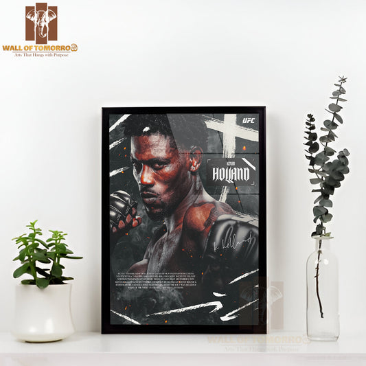 Kevin UFC Heavyweight Sports High Quality Glass Frame Wall Décor
