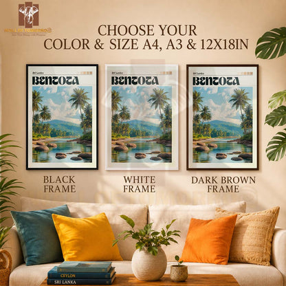 Benetota, Sri Lanka Travel High Quality Glass Frame Wall Décor