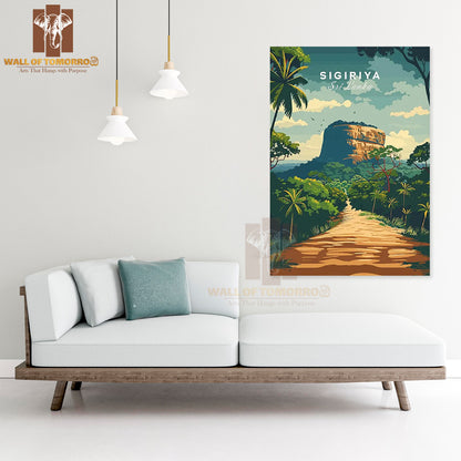 Sri Lanka Travel Sigiriya High Quality Unframed Poster Print & Waterproof Poster Print Wall Décor