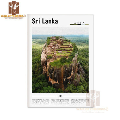 Sri Lanka, Sigiriya Travel High Quality Unframed Poster Print & Waterproof Poster Print Wall Décor