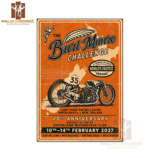 The Burt Munro Challenge Bike High Quality Unframed Poster Print & Laminated Poster Print Wall Décor in Sri Lanka