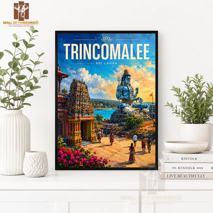 Trincomalee Sri Lanka Travel High Quality Glass Frame Wall Décor