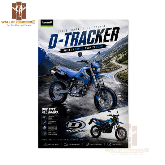 Kawasaki D-Tracker Bike High Quality Unframed Poster Print & Waterproof Poster Print Wall Décor in Sri Lanka