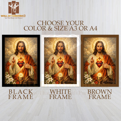 Jesus Religious High Quality Glass Frame Wall Décors in Sri Lanka