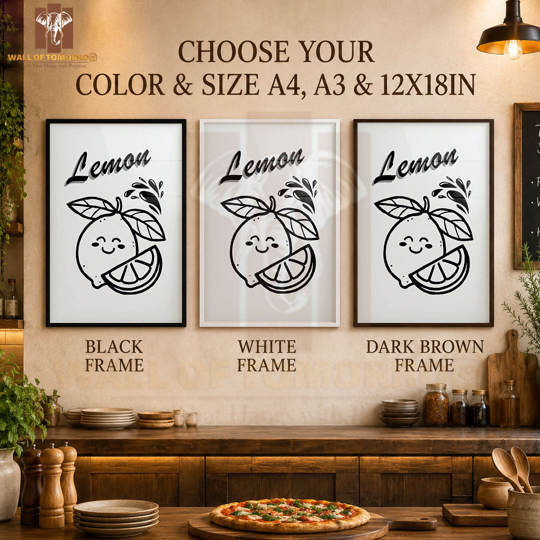 Lemon Art Kitchen & Restaurant High Quality Glass Frame Wall Décors in Sri Lanka