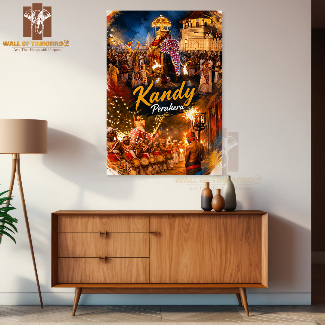 Kandy Perahera Sri Lanka Travel High Quality Unframed Poster Print & Laminated Poster Print Wall Décor
