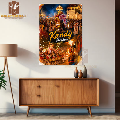 Kandy Perahera Sri Lanka Travel High Quality Unframed Poster Print & Laminated Poster Print Wall Décor