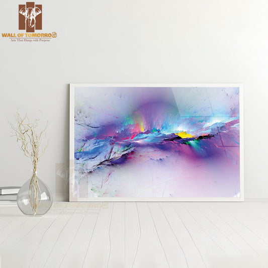 The Colors in the Series, Fancy Paint Pink Abstract High Quality Unframed Poster Print & Waterproof Poster Print Wall Décor