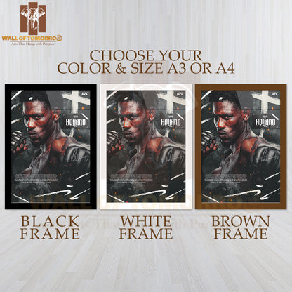 Kevin UFC Heavyweight Sports High Quality Glass Frame Wall Décor