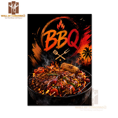 BBQ Kitchen & Restaurant High Quality Unframed Poster Print & Waterproof Poster Print Wall Décor in Sri Lanka