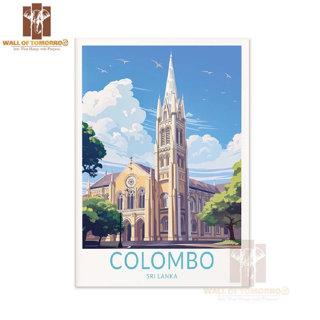 Colombo Sri Lanka Travel High Quality Unframed Poster Print & Laminated Poster Print Wall Décor