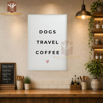 Dogs, Travel, Coffee Kitchen & Restaurant High Quality Unframed Poster Print & Waterproof Poster Print Wall Décor in Sri Lanka