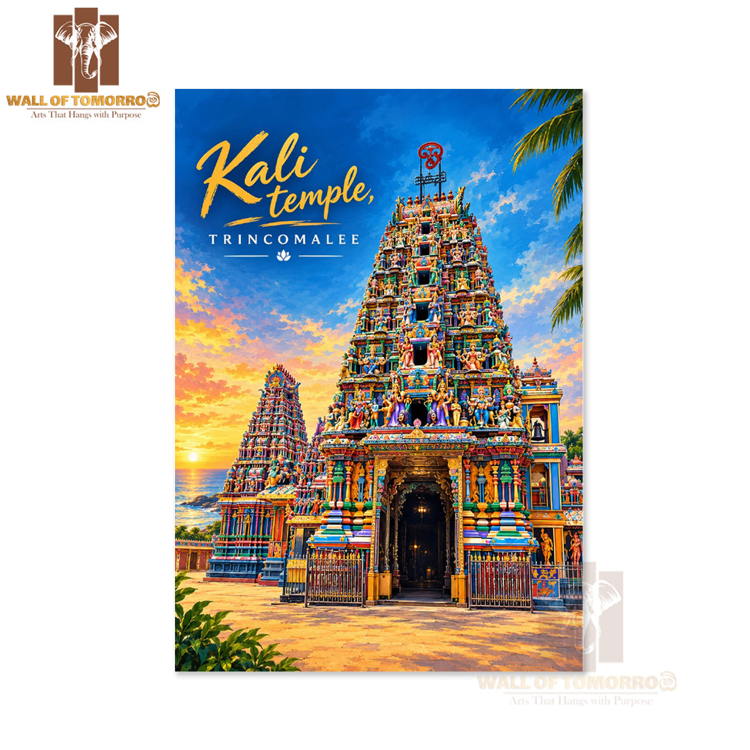 Kali Temple, Trincomalee Sri Lanka Travel High Quality Unframed Poster Print & Laminated Poster Print Wall Décor