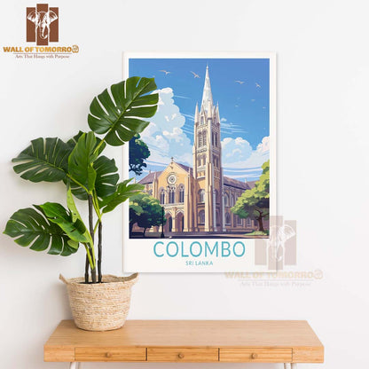 Colombo Sri Lanka Travel High Quality Unframed Poster Print & Laminated Poster Print Wall Décor