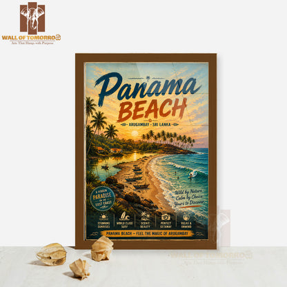 Paradise at Panama Beach, Arugambay Travel High Quality Glass Frame Wall Décor