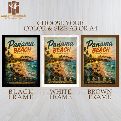 Paradise at Panama Beach, Arugambay Travel High Quality Glass Frame Wall Décor