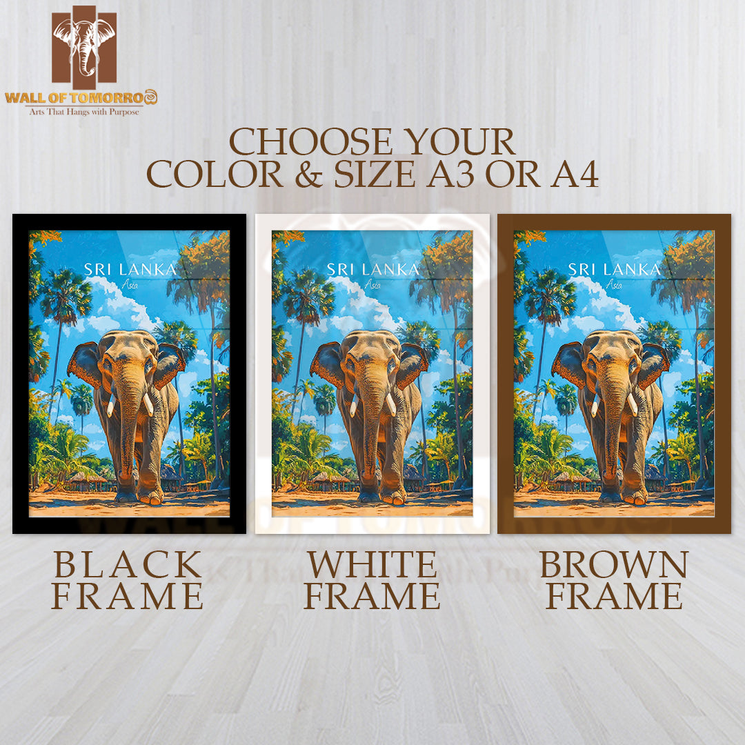 Sri Lanka Travel Asia High Quality Glass Frame Wall Décor