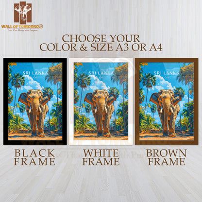 Sri Lanka Travel Asia High Quality Glass Frame Wall Décor