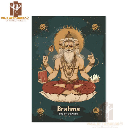 Brahma Religious High Quality Unframed Poster Print & Waterproof Poster Print Wall Décor in Sri Lanka