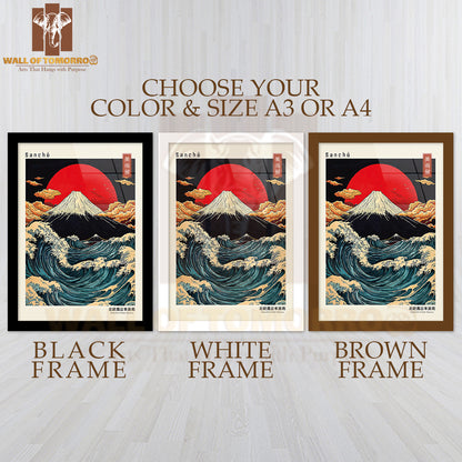 Sancho Japandi Elegance Art High Quality Glass Frame Wall Décor