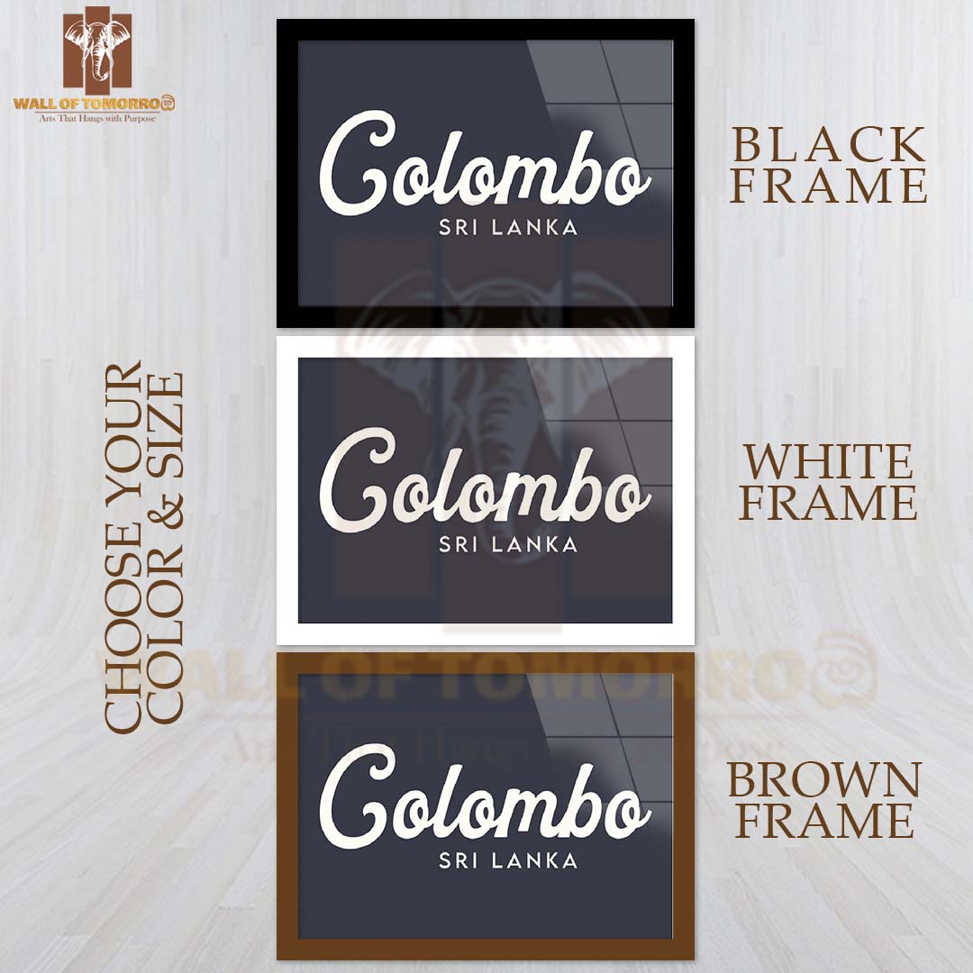 Colombo, Sri Lanka Travel High Quality Glass Frame Wall Décor