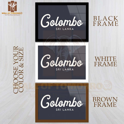 Colombo, Sri Lanka Travel High Quality Glass Frame Wall Décor