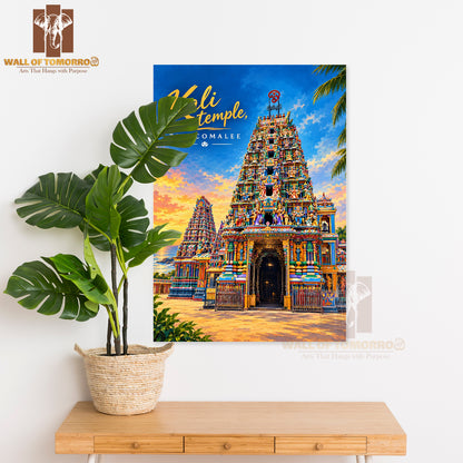 Kali Temple, Trincomalee Sri Lanka Travel High Quality Unframed Poster Print & Laminated Poster Print Wall Décor