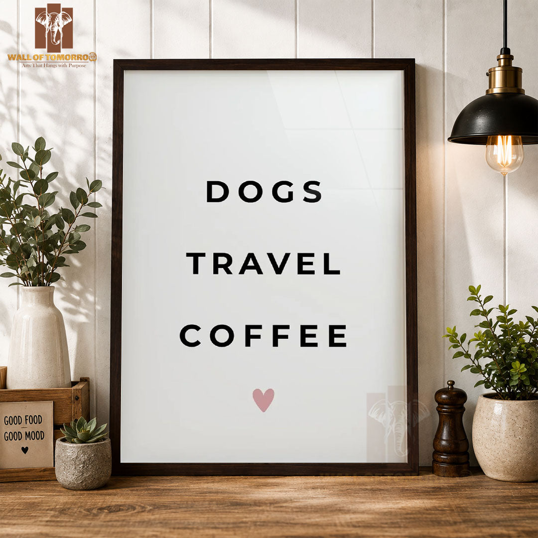 Dogs, Travel, Coffee Kitchen & Restaurant High Quality Glass Frame Wall Décors in Sri Lanka
