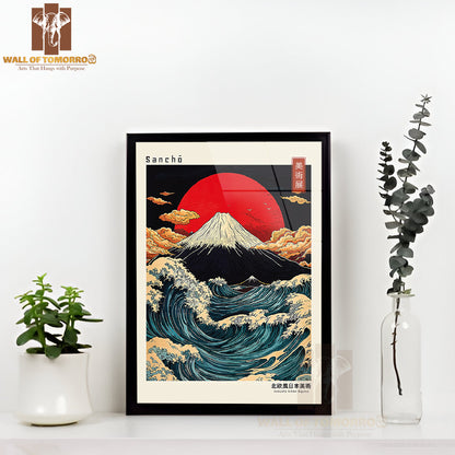 Sancho Japandi Elegance Art High Quality Glass Frame Wall Décor