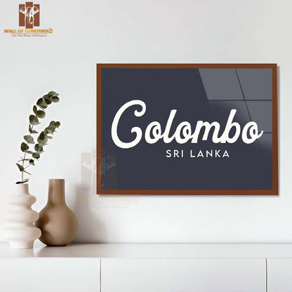 Colombo, Sri Lanka Travel High Quality Glass Frame Wall Décor