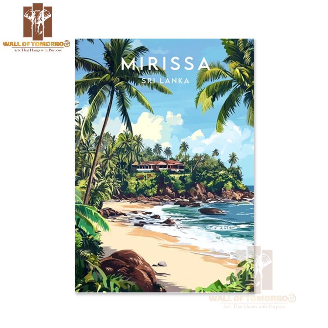 Sri Lanka, Mirissa Travel High Quality Unframed Poster Print & Waterproof Poster Print Wall Décor