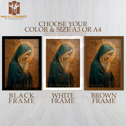 Mother Mary Religious High Quality Glass Frame Wall Décors in Sri Lanka