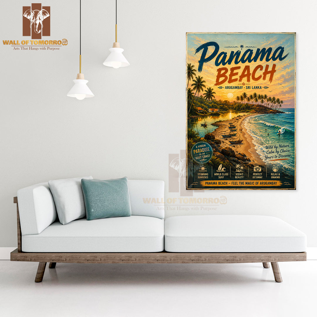 Paradise at Panama Beach, Arugambay Travel High Quality Unframed Poster Print & Waterproof Poster Print Wall Décor